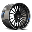 SA-04 2-piece forged rims - directional multi-spoke design