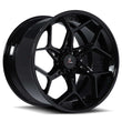 SA-05 forged 2-piece aggressive gloss black wheels for Lotus Elise — on-car profile