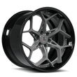 SA-05 forged 2-piece aggressive rims for Lotus Elise — gunmetal gray three-quarter view
