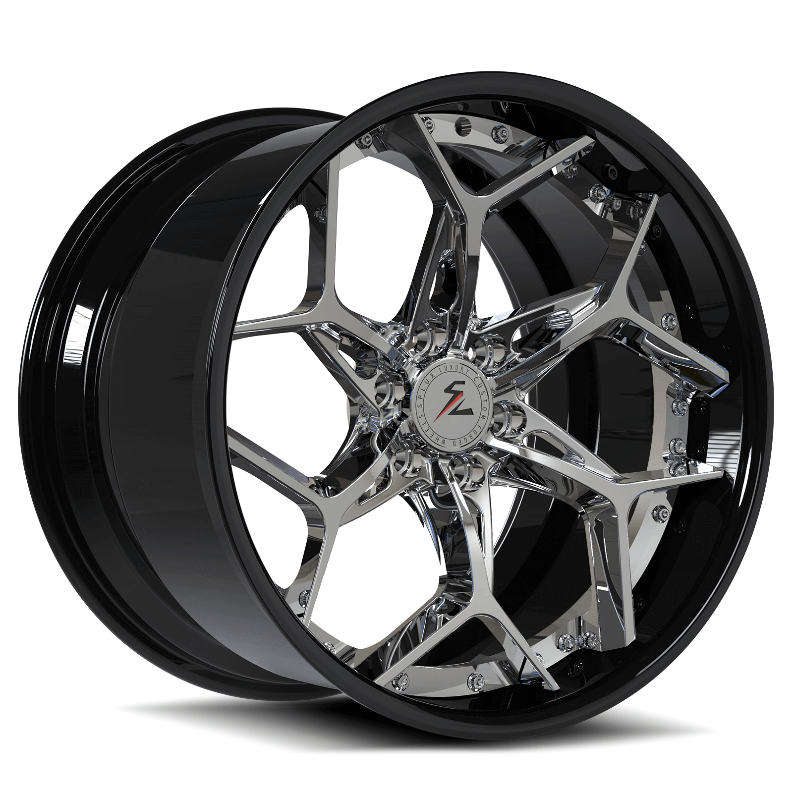 SA-05 forged 2-piece lightweight rims for Lotus Elise — gunmetal front angle