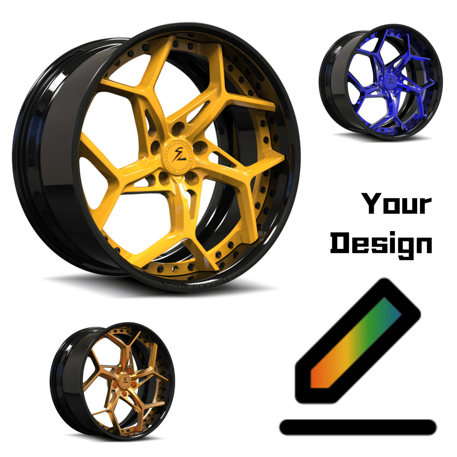 custom chrome wheels for sale for mustang gt,aftermarket 18inch 19inch 20inch 21inch fully forged 2pc rims