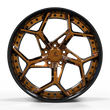 SA-05 piano black polished copper forged wheels for 2011 Lamborghini Gallardo LP550-2 Spyder - custom 2-piece rims