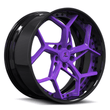 SA-05 piano black purple forged wheels for 2026 Ford Mustang GT - lightweight aftermarket wheels