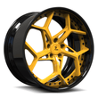 SA-05 piano black yellow forged wheels for Mustang GT - custom luxury rims