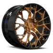 2014,2013,2017 Dodge Challenger 19 inch rims, rt scat pack custom wheels forged 2-piece deep dish  black gold from SA-06.