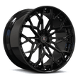 2014,2013,2017 dodge challenger rt scat pack custom wheels,forged 2-piece aftermarket deep dish lip wheels,black 18inch,SA-07.