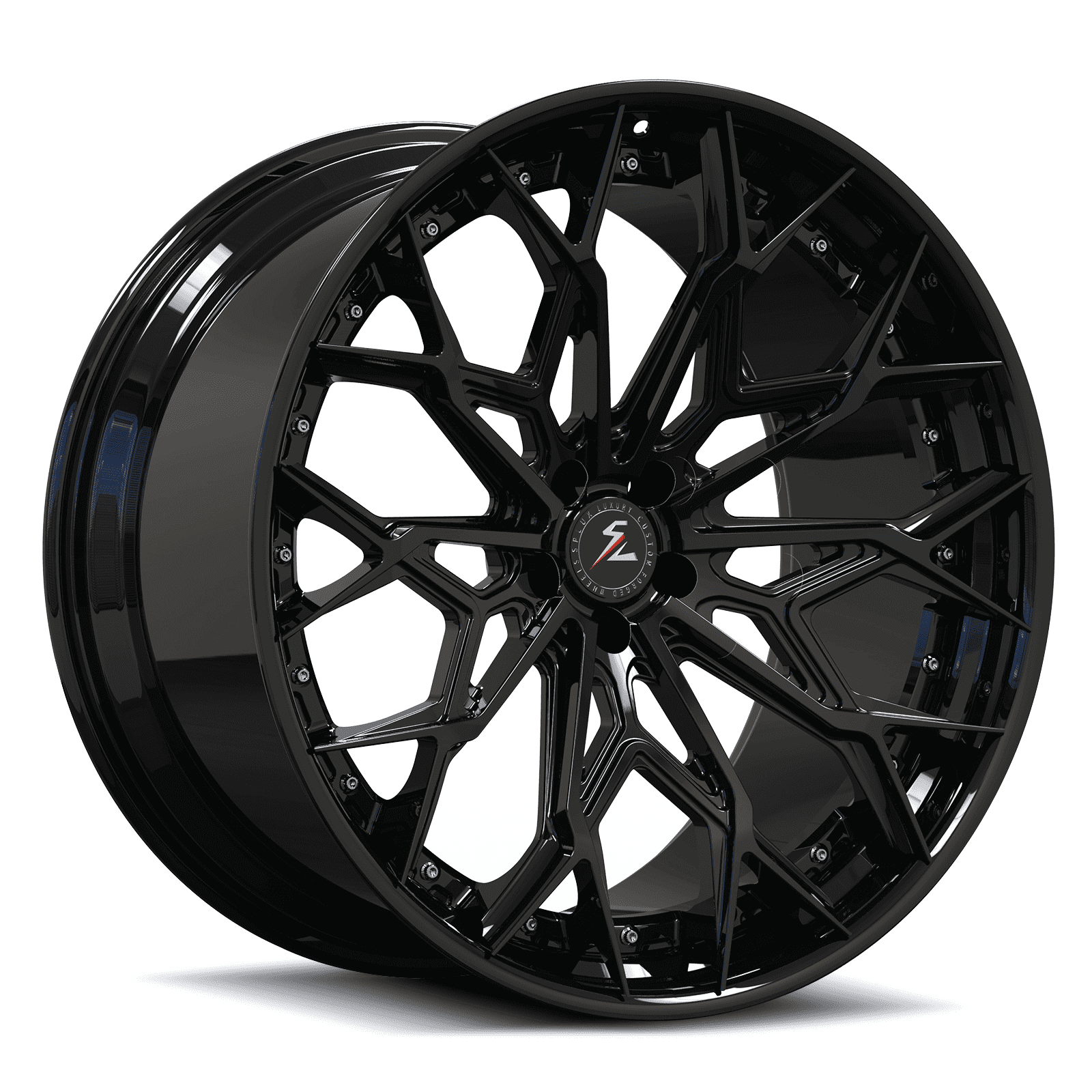 2014,2013,2017 dodge challenger rt scat pack custom wheels,forged 2-piece aftermarket deep dish lip wheels,black 18inch,SA-07.