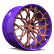 2012,2011 Challenger hybrid,custom forged 2-piece aftermarket deep dish wheels,lowered on 22s,purple,pink alloy wheels,SA-07.