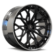 2010,2009 Challenger on 22s,black chrome hellcat wheelscustom forged 2-piece aftermarket deep dish wheels on 24s,SA-07.