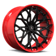 2008,1983,2017 dodge challenger custom wheels,custom forged 2-piece aftermarket deep dish wheels,19s,aggressive,black,red,SA-07.