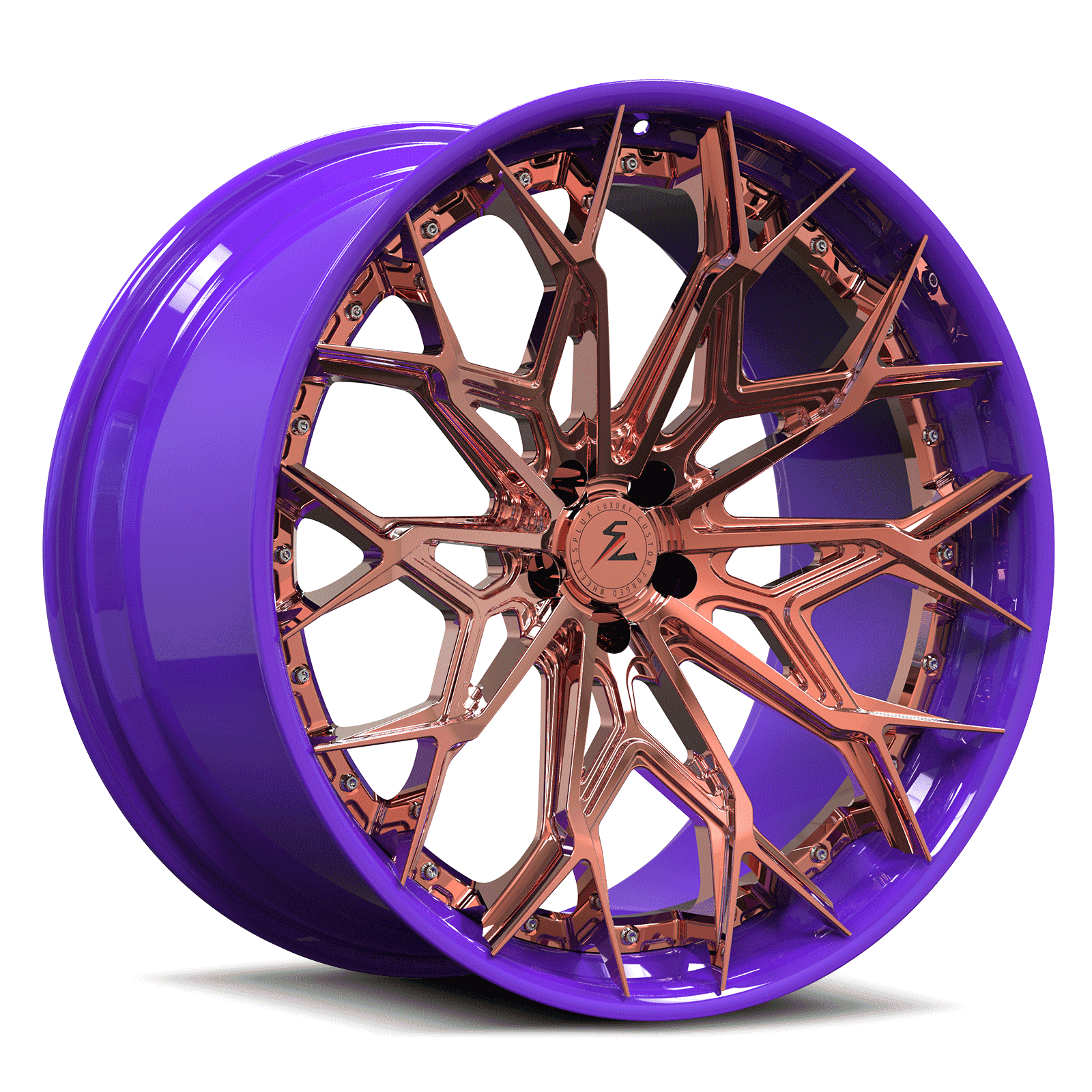 Rose gold car in 20