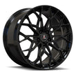 SA-07M gloss black forged wheels for the 1500 Extended Cab - lightweight custom wheels