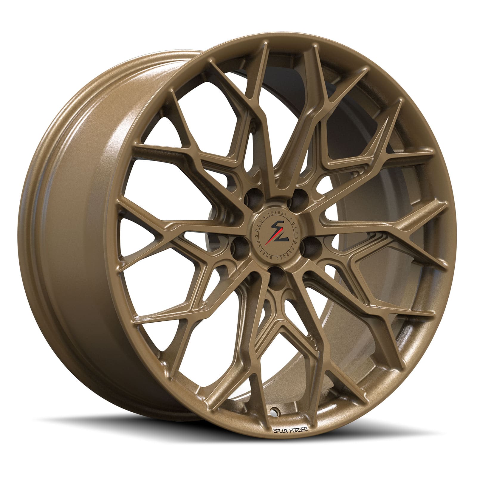 SA-07M matte bronze forged wheels for Chevrolet 1500 - deep dish aftermarket rims