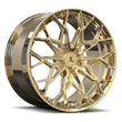 SA-07M polished frozen gold forged wheels for 1996 Chevrolet 1500 Extended Cab Short Bed - custom rims