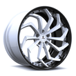SA-08 black and white forged wheels for Cadillac Coupe DeVille - directional aftermarket alloys