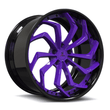 SA-08 purple and black forged wheels for Cadillac Coupe DeVille - directional aftermarket rims