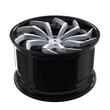 SA-08 yellow and black forged wheels for Cadillac Coupe DeVille - lightweight 2-piece rims