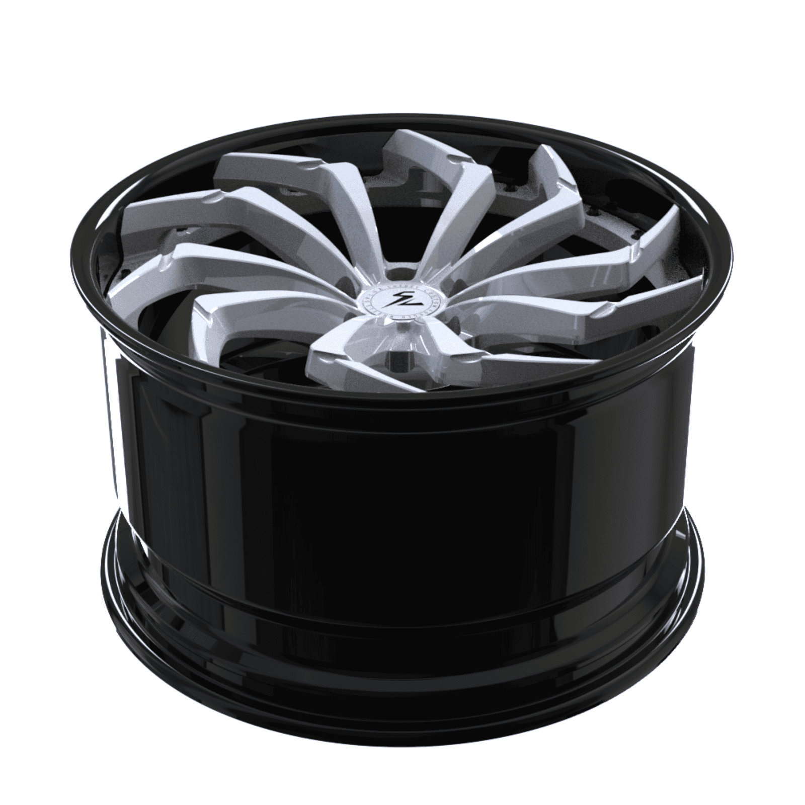 SA-08 yellow and black forged wheels for Cadillac Coupe DeVille - lightweight 2-piece rims
