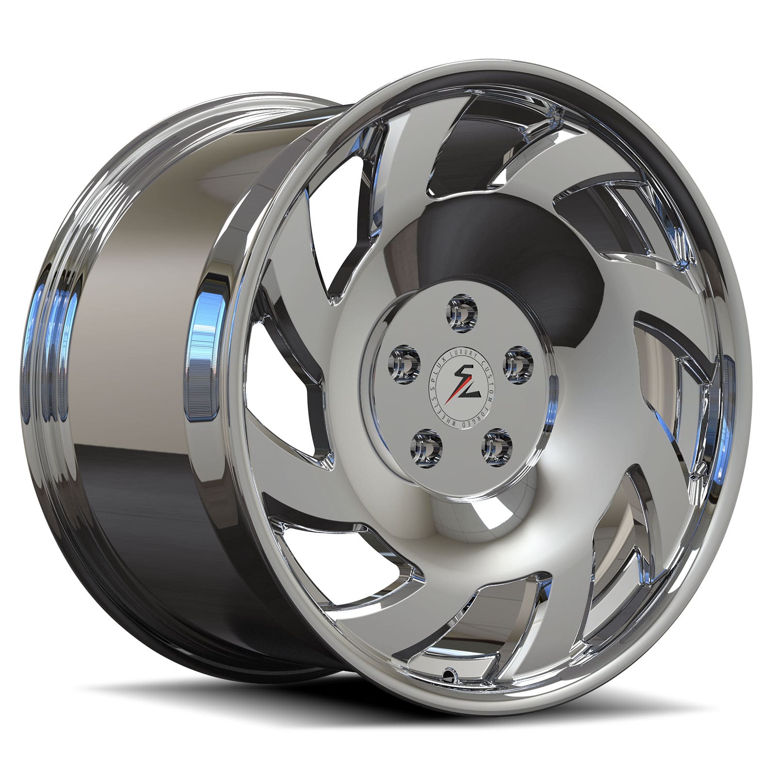 SA-10 chrome forged monoblock wheels for the WRX - custom deep dish wheels