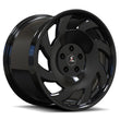 SA-10 piano black forged wheels for Subaru WRX - aggressive directional rims