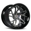 Splux SC-01 custom forged 2-piece super concave wheels for Chevy Impala — spoke and barrel profile.