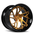 Splux SC-01 custom forged 2-piece deep concave wheels for Chevy Impala — three-quarter profile view.