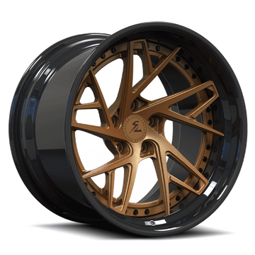 Splux SC-01 custom forged 2-piece super concave multi-spoke wheels for Chevy Impala — deep concave face view.