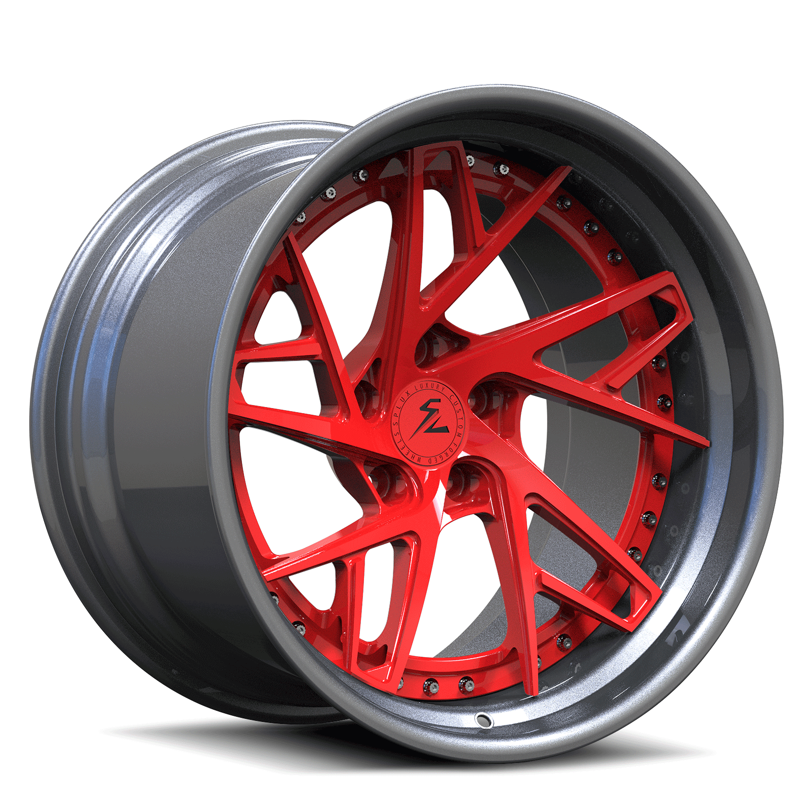 Gray/Gunmetal Custom Deep Dish/Concave Forged Wheels&Rims - Splux ...