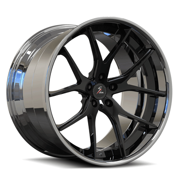 SC-04 Custom Super Concave Chrome, Luxury Gold Wheels