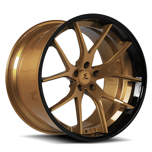 SC-04 Custom Super Concave Gloss Red, Carbon Flash Wheels