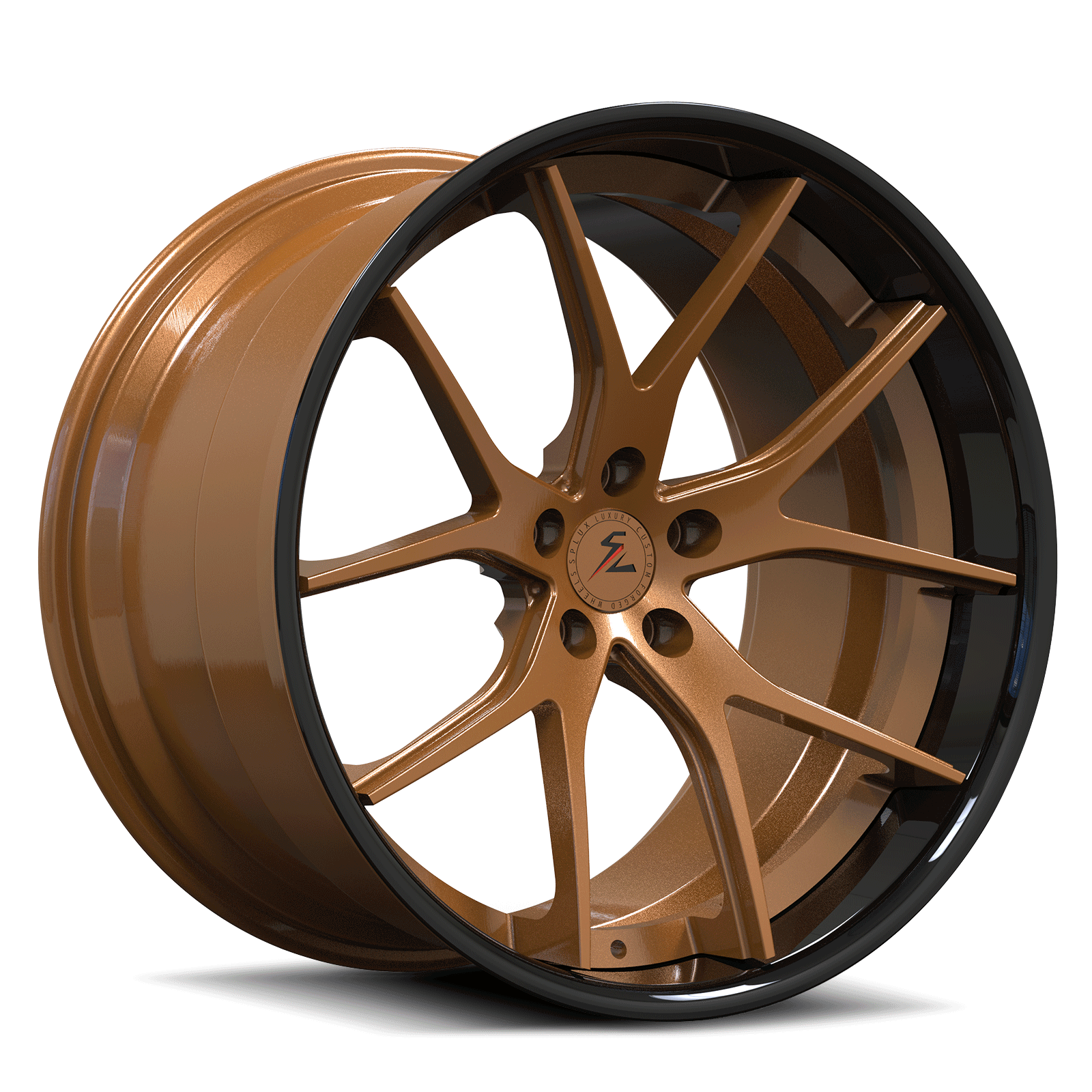 SC-04 Custom Super Concave Piano Black, Ivory White Wheels