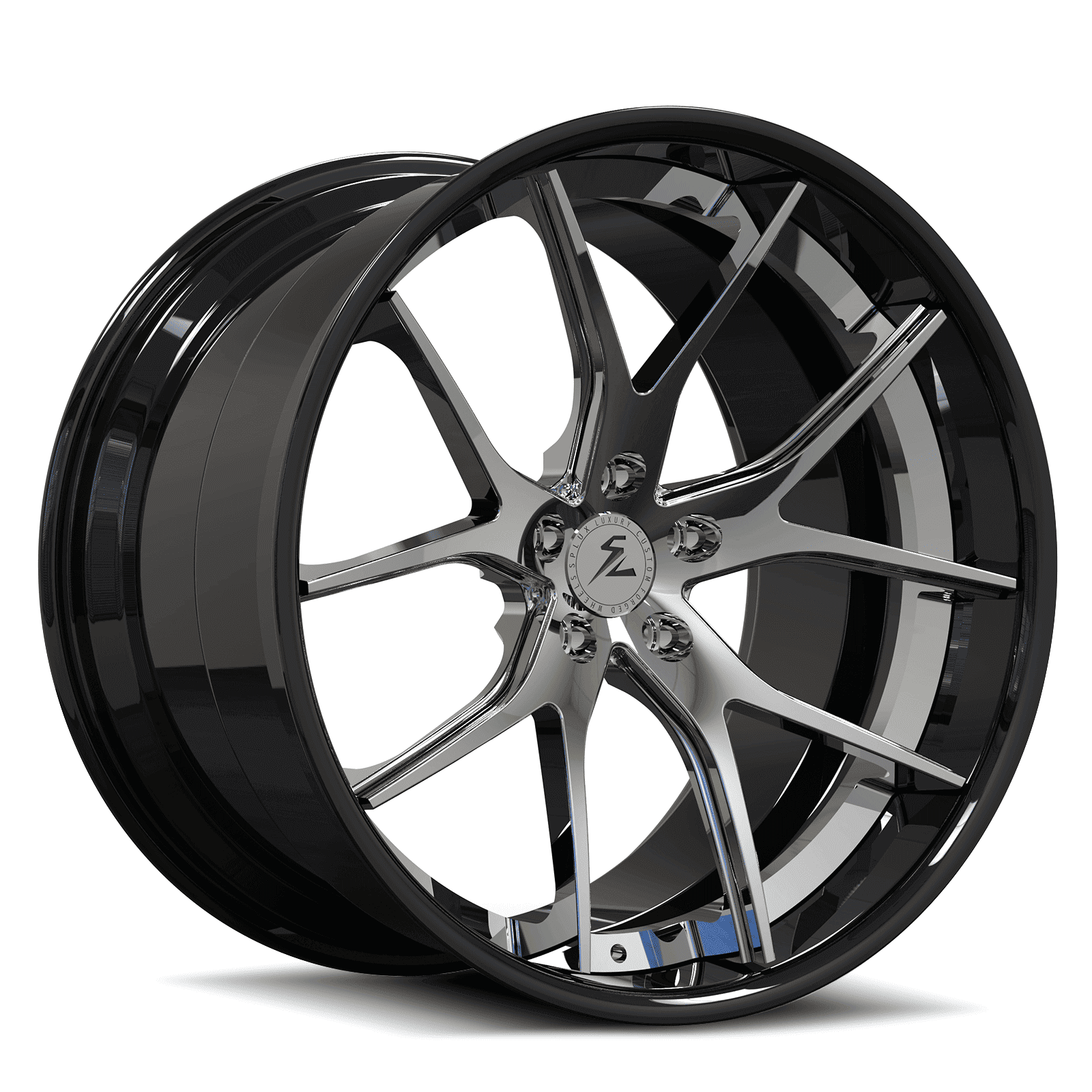 Chrome Rims 18-Inch for Volvo XC90, V70, and Smart Fortwo with Deep Dish Style. Available in 20, 22, and 24 Inches.