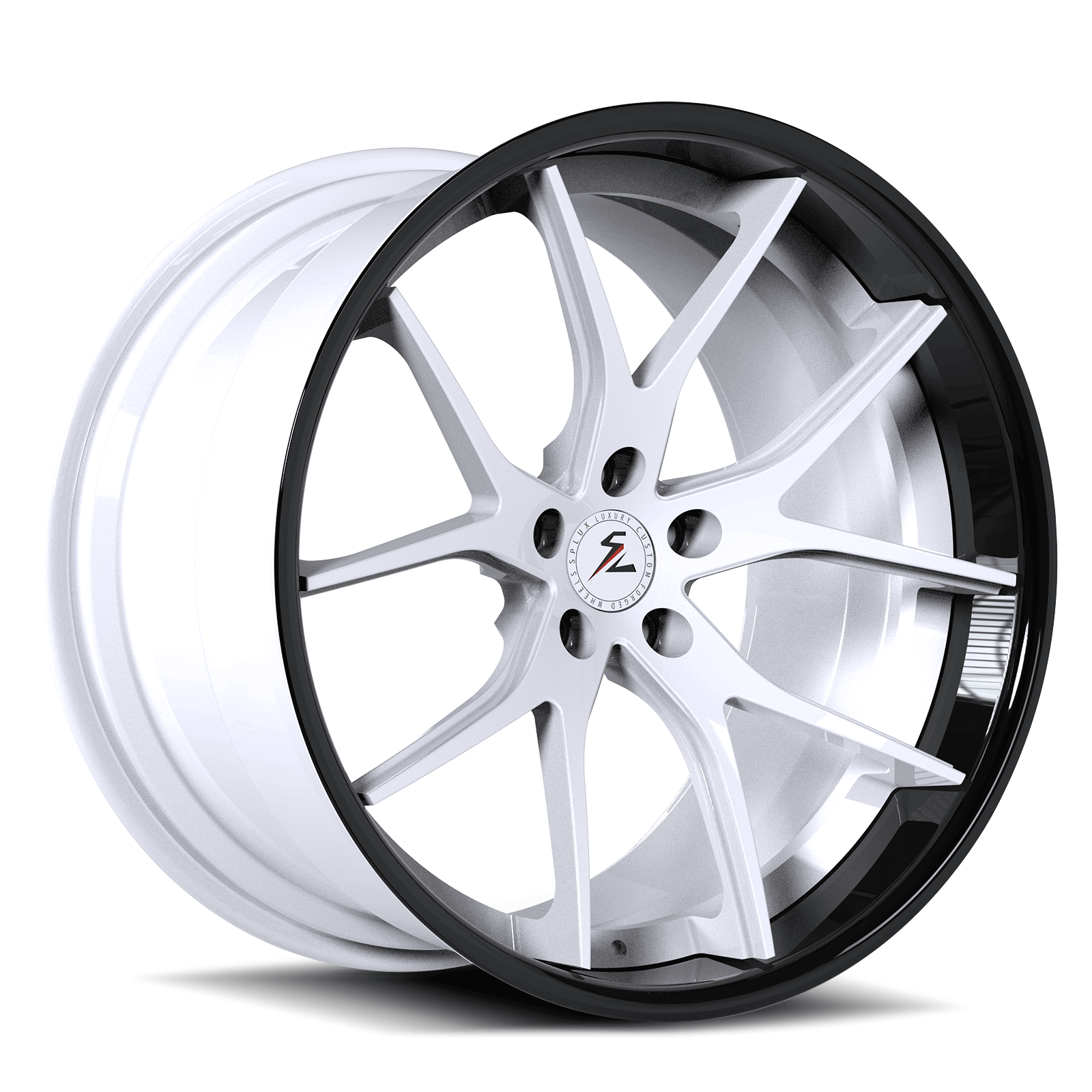 Chrome and white wheels on Porsche GT3: Luxury SC-04 20-inch forged deep dish rims, lightweight 6061-T6 alloy.