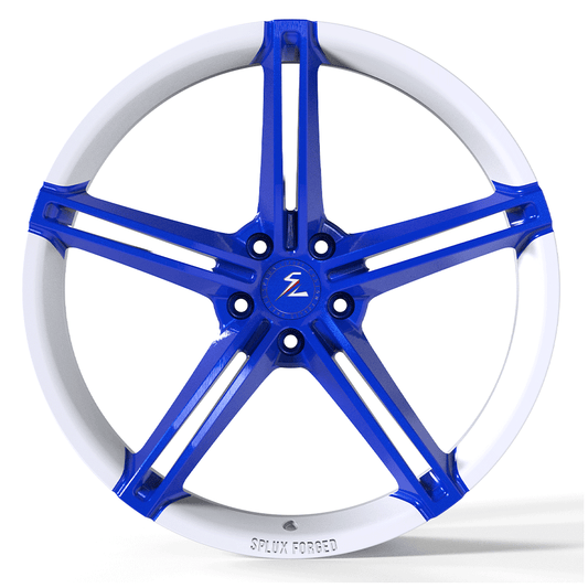 SC-06 black and white forged wheels for Subaru WRX Limited - custom alloys