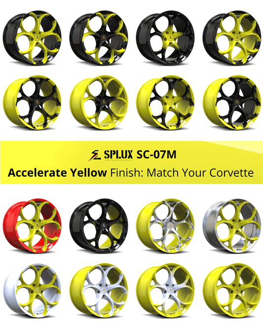 SC-07M Corvette C8 Stingray/Z51 Accelerate Yellow 19x8.5 20x11, 20x9 21x12