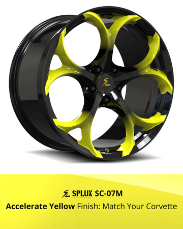SC-07M Corvette C8 Stingray/Z51 Accelerate Yellow 19x8.5 20x11, 20x9 21x12