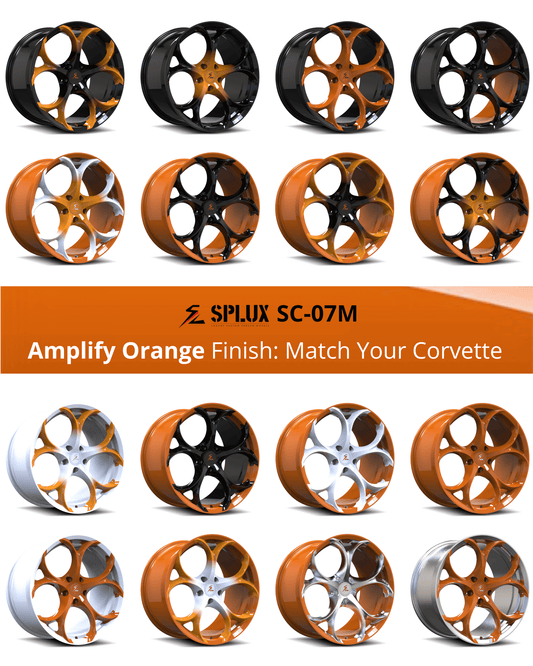 SC-07M Corvette C8 Stingray/Z51 Amplify Orange 19x8.5 20x11, 20x9 21x12