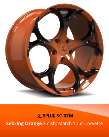 SC-07M Corvette C8 Stingray/Z51 Sebring Orange 19x8.5 20x11, 20x9 21x12