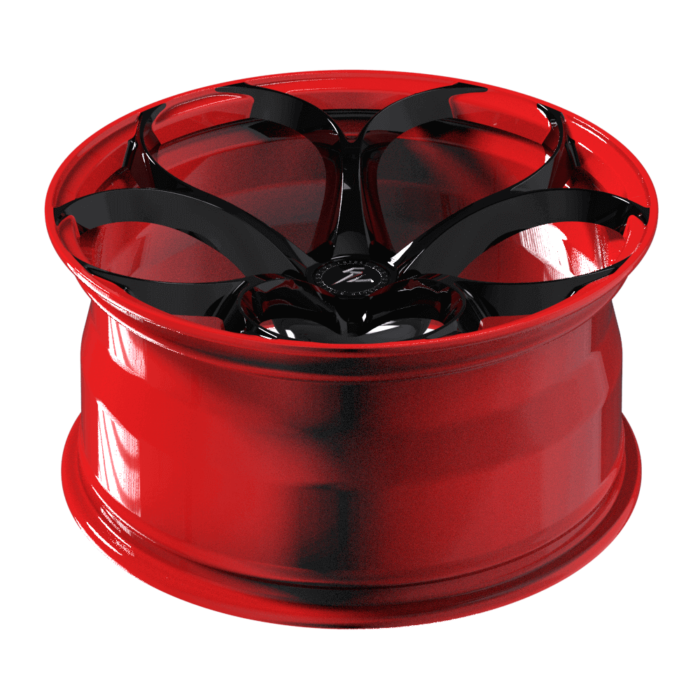 SC-07M black red deep concave forged wheels for GTO - aftermarket rims