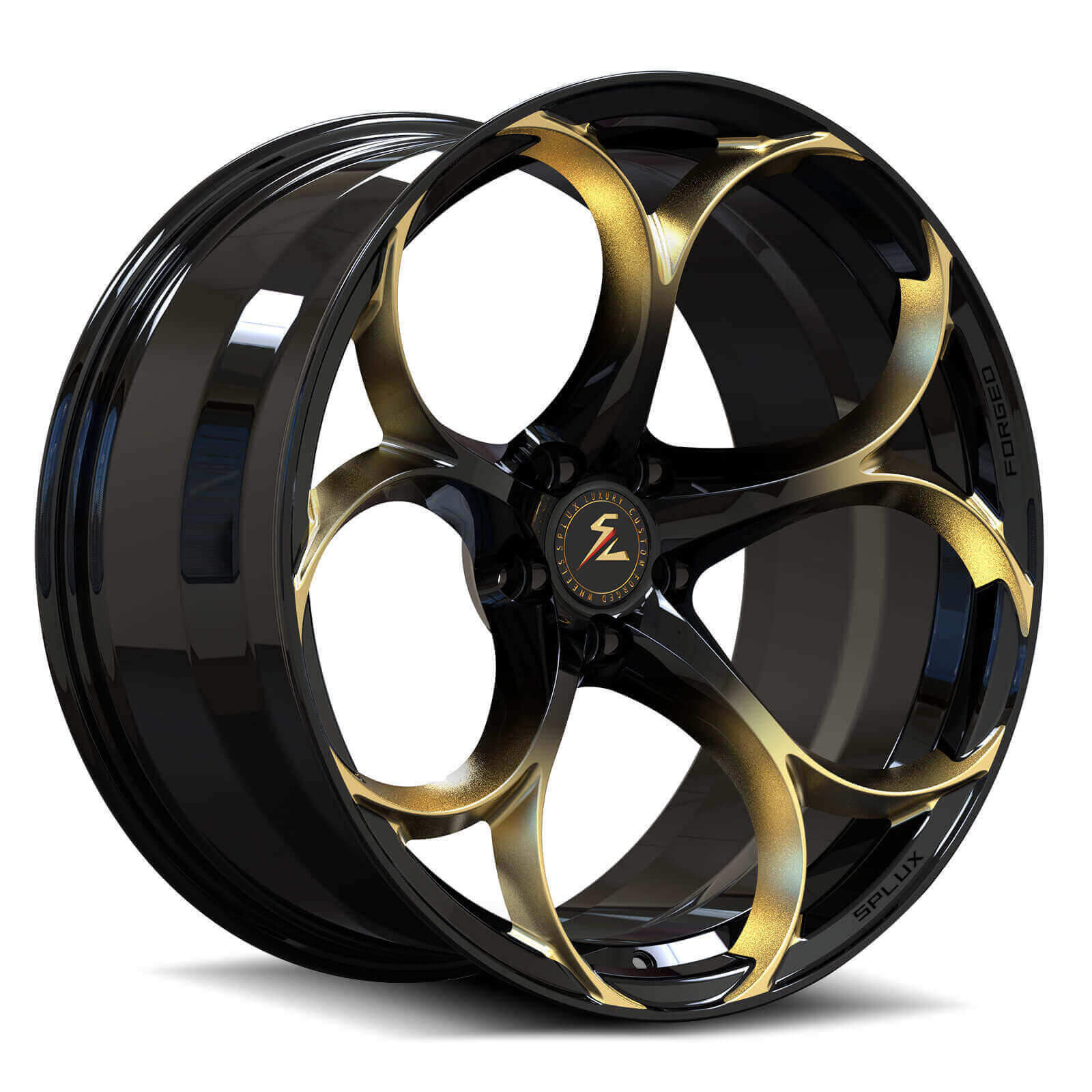 SC-07M gold black forged deep concave wheels for 1965 Pontiac GTO - custom alloys