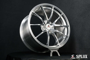 Polished aluminum wheels for Corvette C7.Aftermarket rims for C7 Grand Sport with concave design and lightweight construction