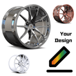 SC-08M custom lightweight forged monoblock rims for 2012 911 S - aftermarket wheels
