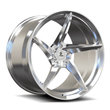 Splux SC-09M brushed aluminum forged monoblock deep concave wheels for Dodge Challenger RT Scat Pack Widebody — textured finish detail.
