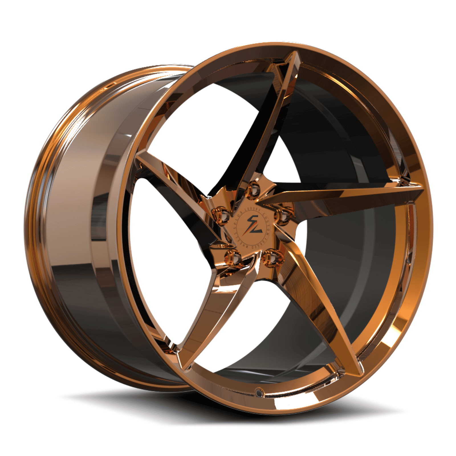 SC-09M Custom Super Concave Forged Polished Copper,Black InnerBarrel Wheels