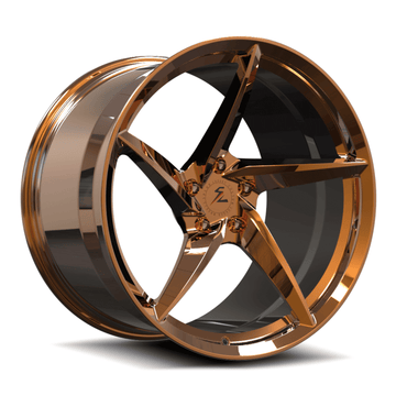 SC-09M Custom Super Concave Forged Polished Copper,Black InnerBarrel Wheels