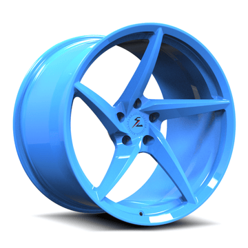 SC-09M Custom Super Concave Forged Corvette Rapid Blue Wheels