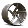Splux SC-09M satin bronze forged monoblock super concave wheels for Dodge Challenger RT Scat Pack Widebody — spoke and barrel profile.