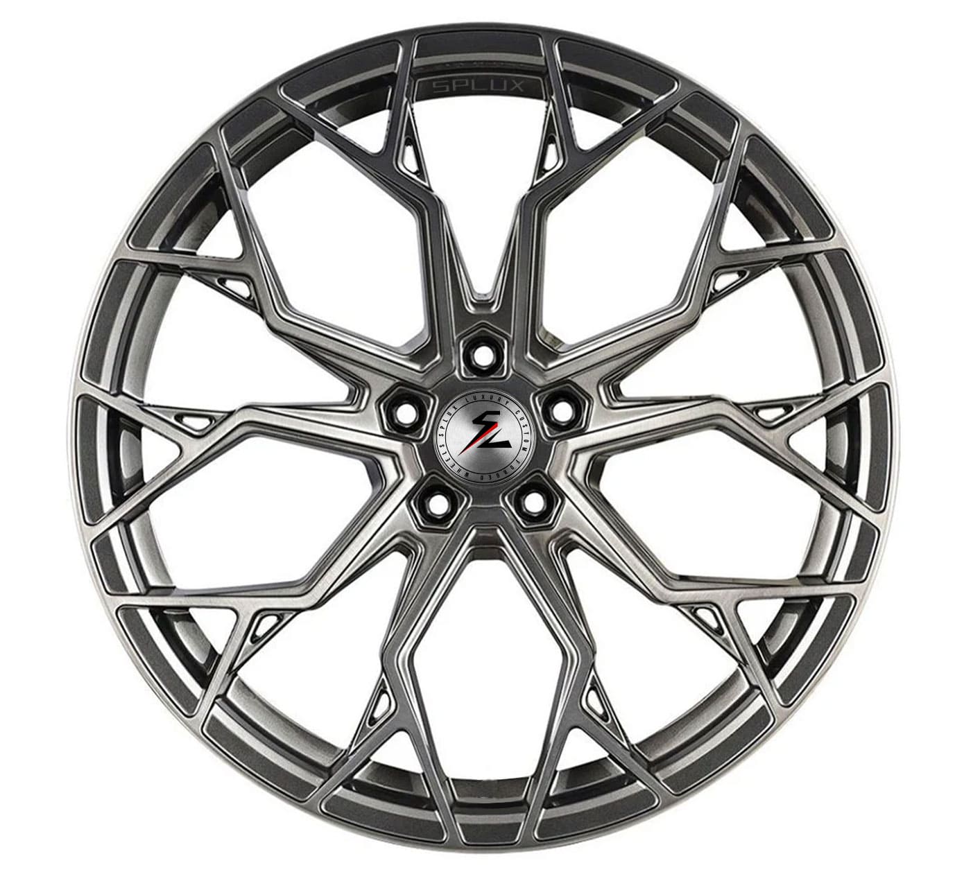 SC-10M brushed black forged alloys for Corvette Z06 - lightweight aftermarket wheels