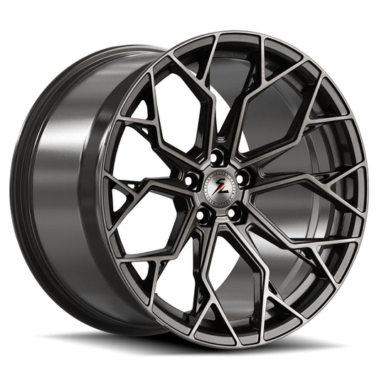 SC-10M brushed black forged wheels for 2026 Chevrolet Corvette Z06 - deep concave custom rims
