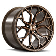 SC-10M brushed bronze forged monoblock super concave rims for Aston Martin — spoke profile